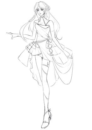 全身线稿｜Style 1